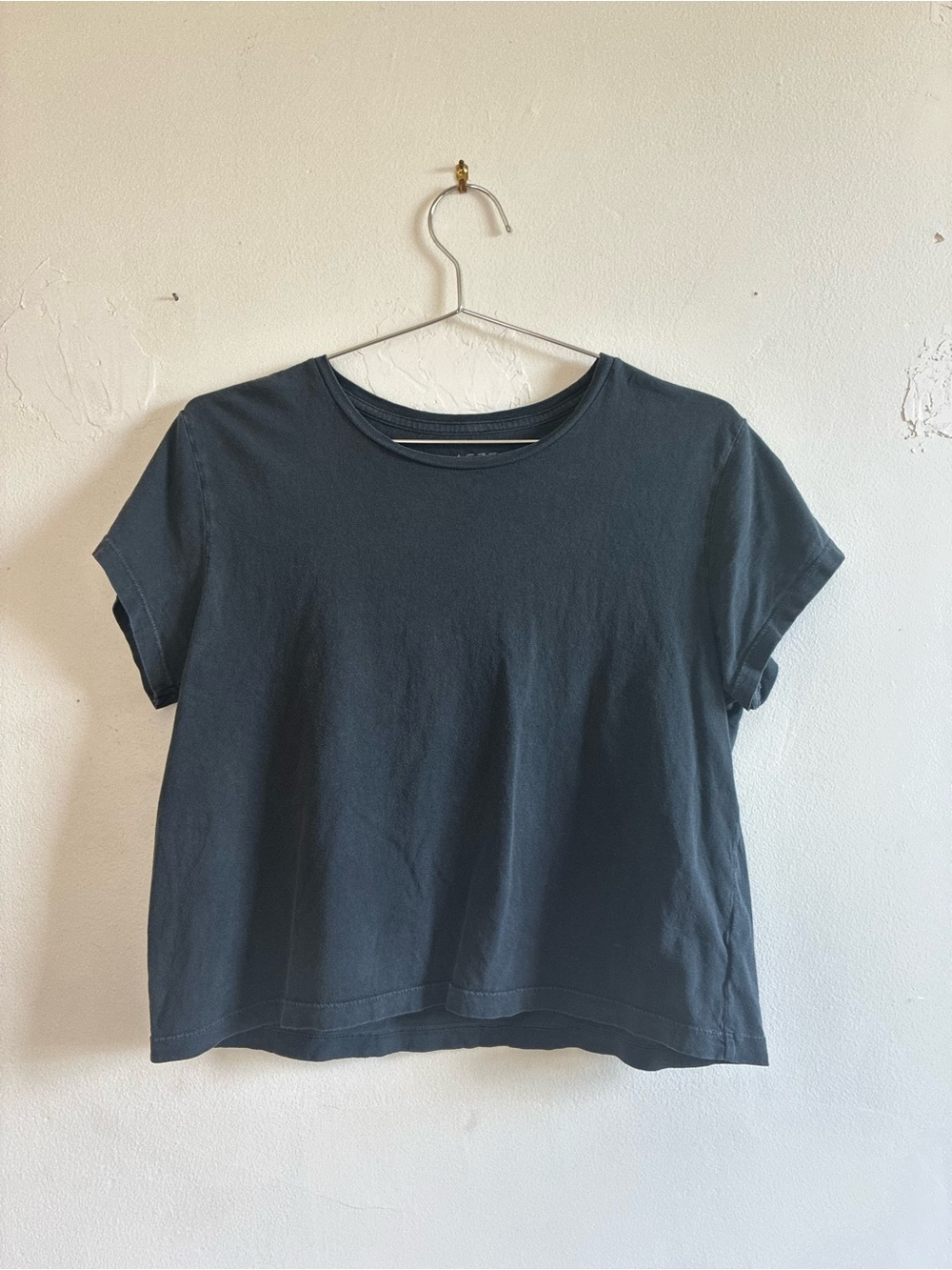 American Eagle Outfitters Boxy Crew Tee - Black